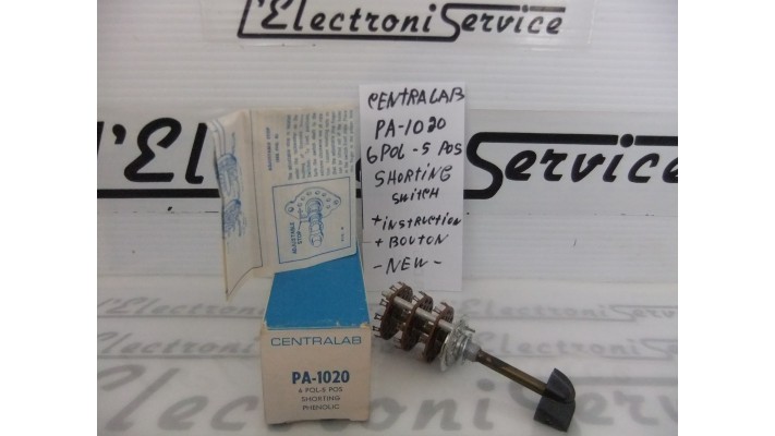 Centralab PA-1020 6 POL - 5 POS switch